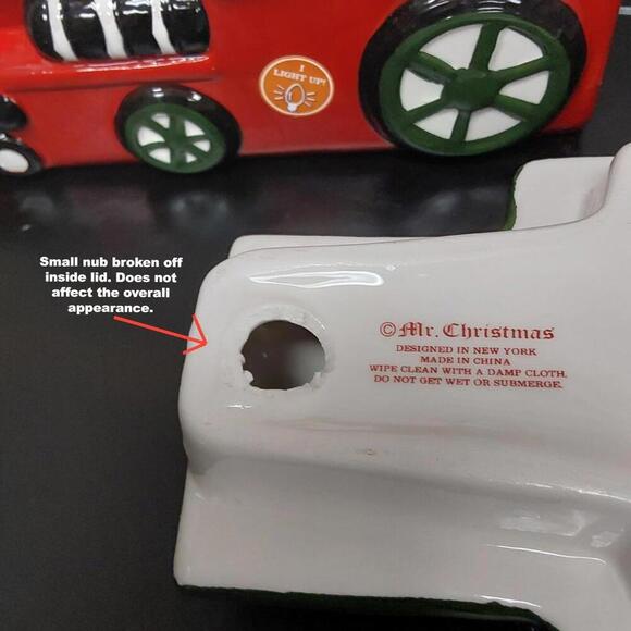 Santa Train Cookie Jar - Lights up | Mr. Christmas - Picture 9 of 12